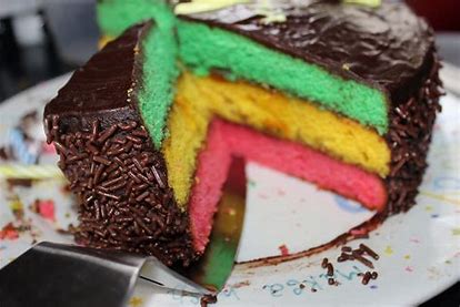 Rainbow Cookie Candle